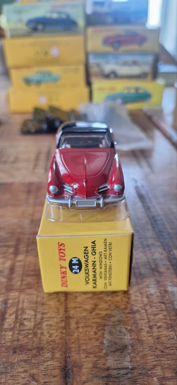 Dinky Toys Volkswagen Karman atlas  originele doos, Ophalen of Verzenden, Gebruikt, Auto, Dinky Toys