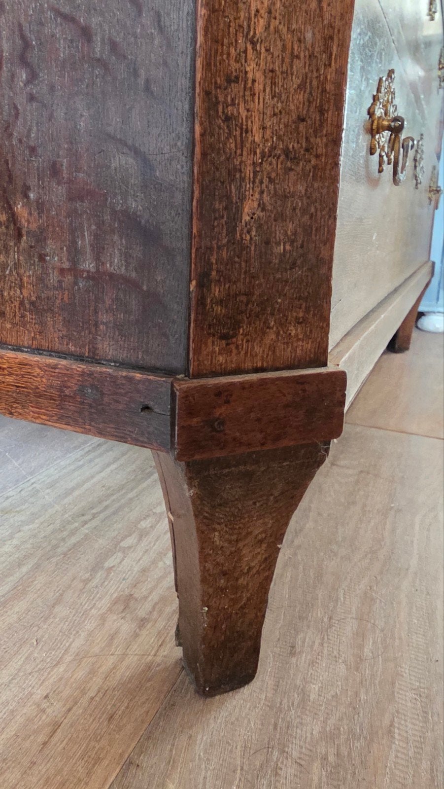 antiek eiken secretaire, bureau, kast met werkblad, desk, Huis en Inrichting, Antiek brocante vintage landelijk, Gebruikt, Vintage