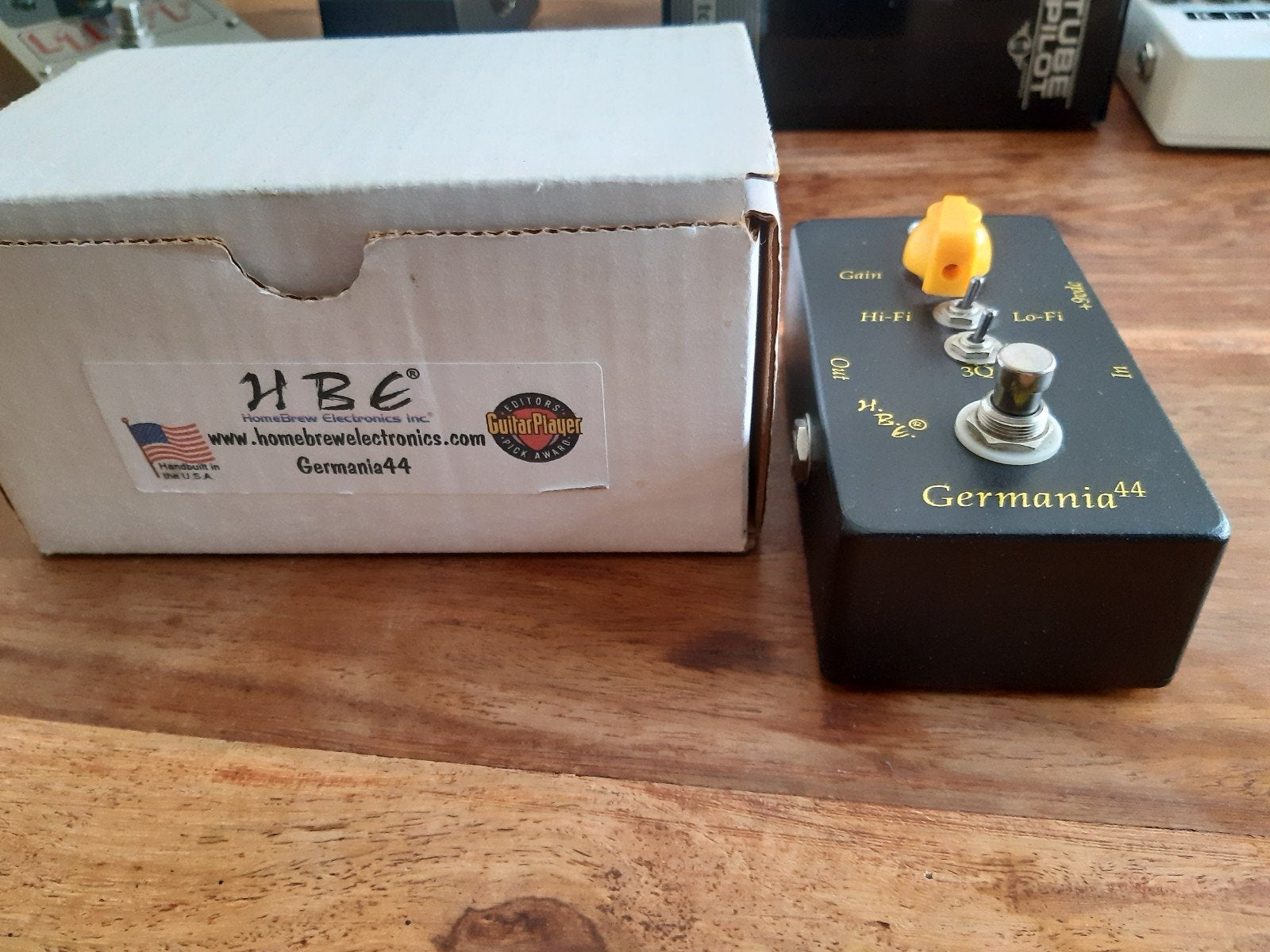 HBE Germania 44 Fuzz/Overdrive Pedaal, Ophalen of Verzenden, Zo goed als nieuw, Distortion, Overdrive of Fuzz