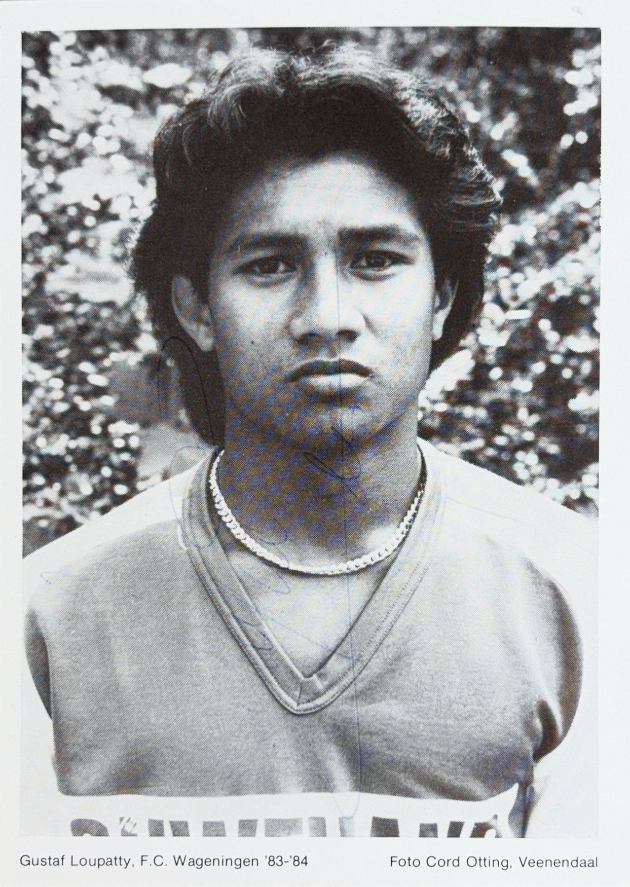 Spelerskaart Gustaf Loupatty - FC Wageningen - 1983/1984, Verzamelen, Verzenden, Zo goed als nieuw, Feyenoord, Spelerskaart