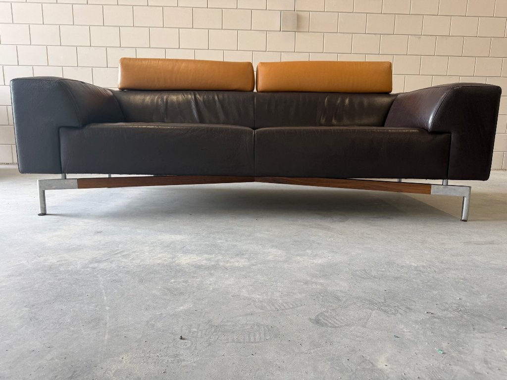 howlo leolux bank, Huis en Inrichting, Banken | Bankstellen, Ophalen, Gebruikt, Driepersoons, Leer