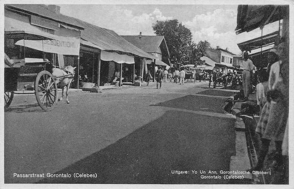 Nederlands Indië Celebes - Passarstraat Garantalo fotokaart?, Ophalen of Verzenden, 1920 tot 1940, Ongelopen, Buiten Europa