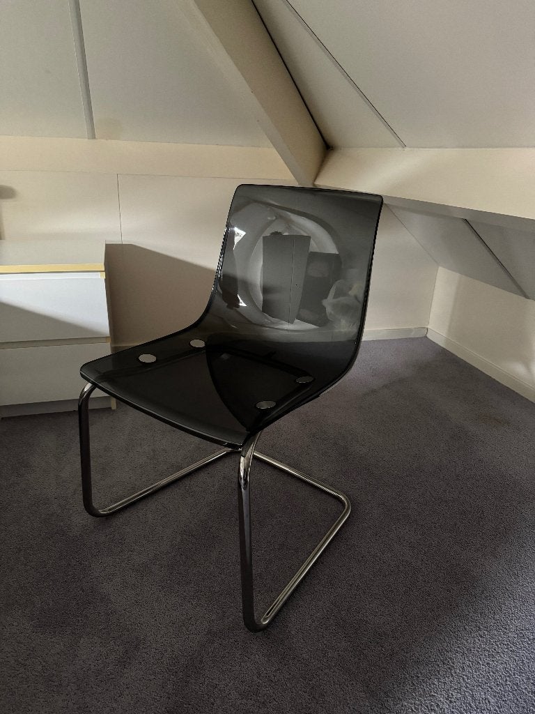 Stoel (voor aan een bureau ;) ), Huis en Inrichting, Ophalen, Kunststof, Zwart, Zo goed als nieuw