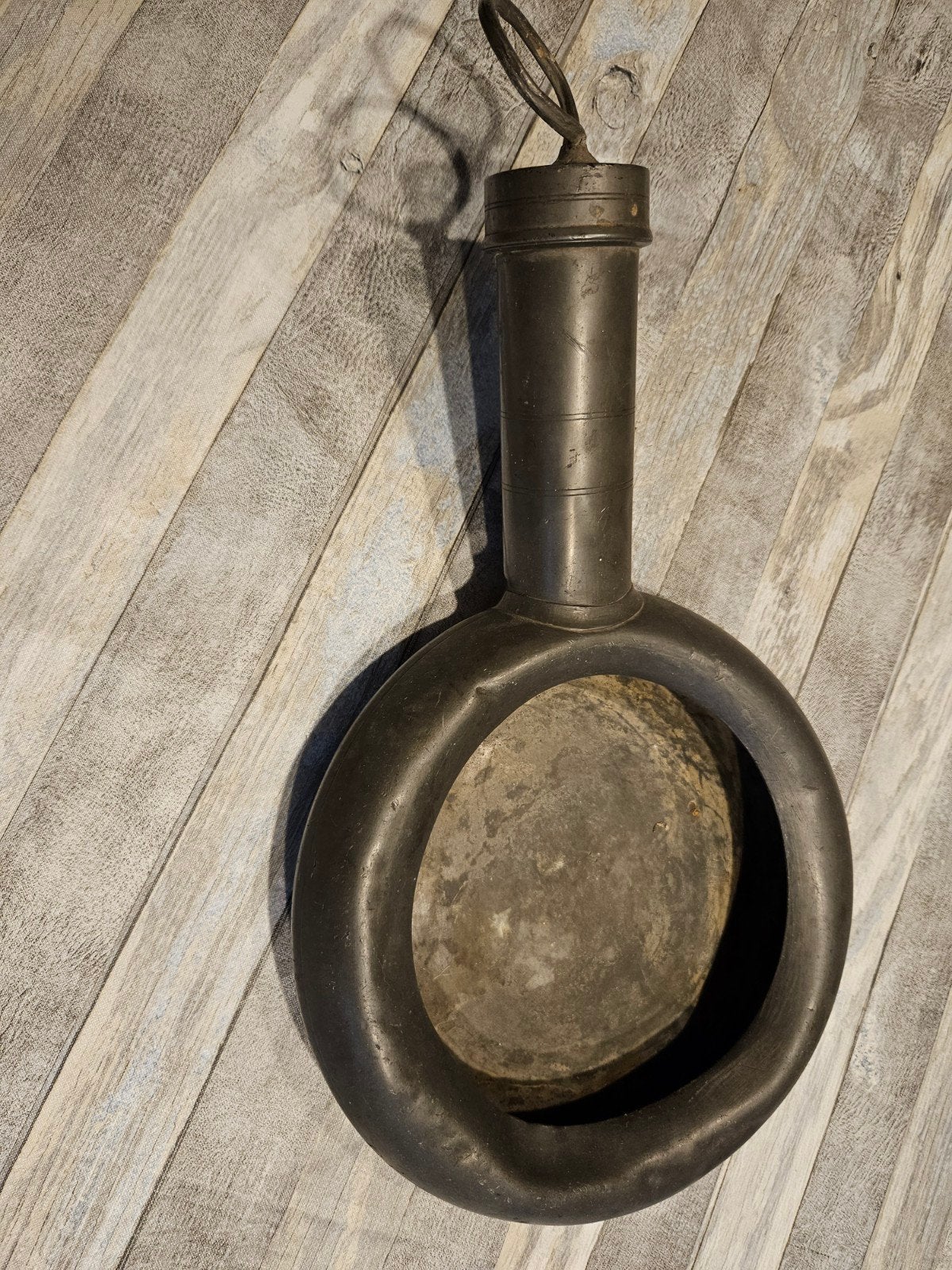 Antieke Ondersteek (po) Tin - Vintage Bedpan, Ophalen of Verzenden