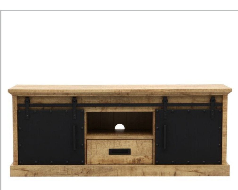 Industrieel tv meubel mango serie lamulux, 150 tot 200 cm, Ophalen of Verzenden, Zo goed als nieuw, Minder dan 100 cm