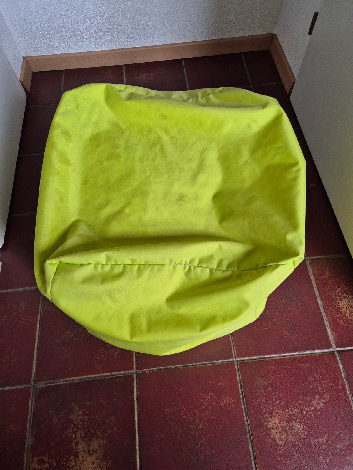 Groene zitzak, Huis en Inrichting, Zitzakken, Ophalen, Gebruikt, Groen