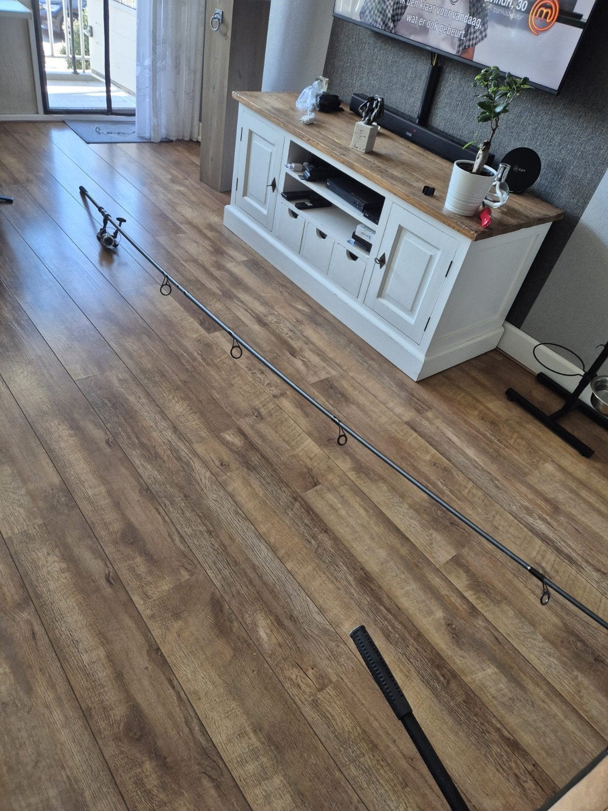 Shakespeare Omnia X Carp 12ft Werphengel met Molen, Ophalen