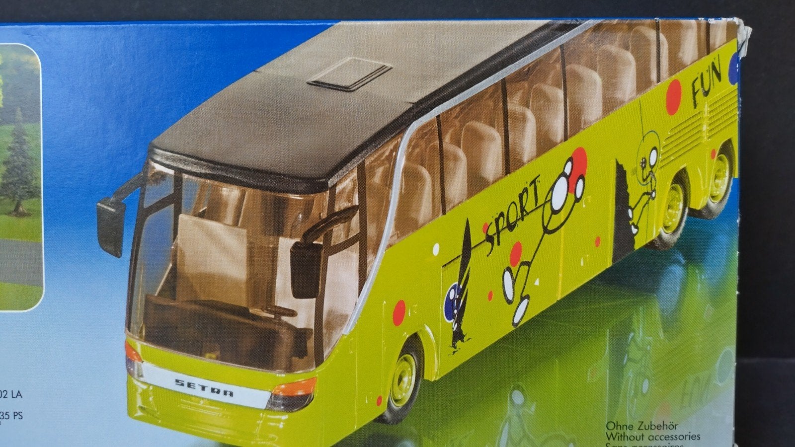 Setra S417 HDH Reisebus Touringcar 1:55 Siku Pol, SIKU, Verzenden, Zo goed als nieuw, Bus of Vrachtwagen