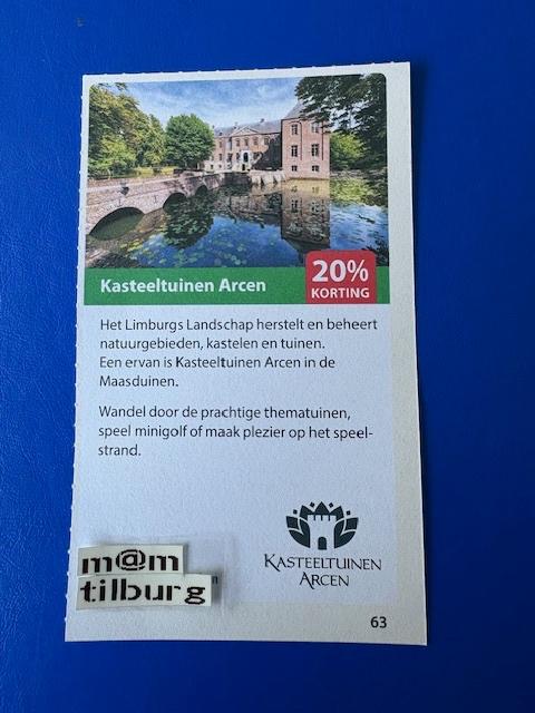 Kasteeltuinen Arcen 20% korting tot 1-7-2027, Drie personen of meer, Kortingsbon, Overige typen