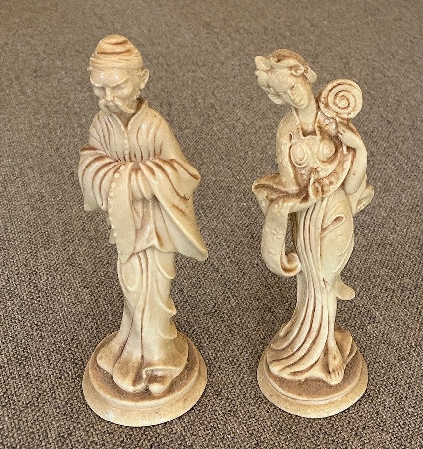 Twee Chinese beeldjes, Ophalen of Verzenden, Mens
