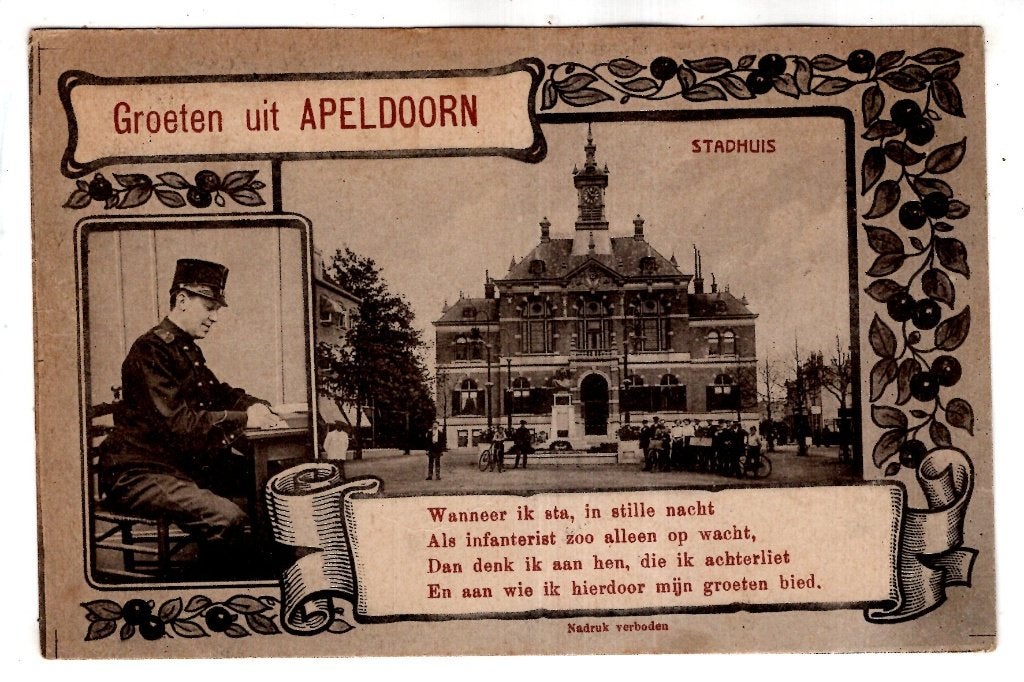 Apeldoorn  Militair 1915  Militaire Post, Verzamelen, Ansichtkaarten | Nederland, Ophalen of Verzenden, Voor 1920, Gelopen, Gelderland