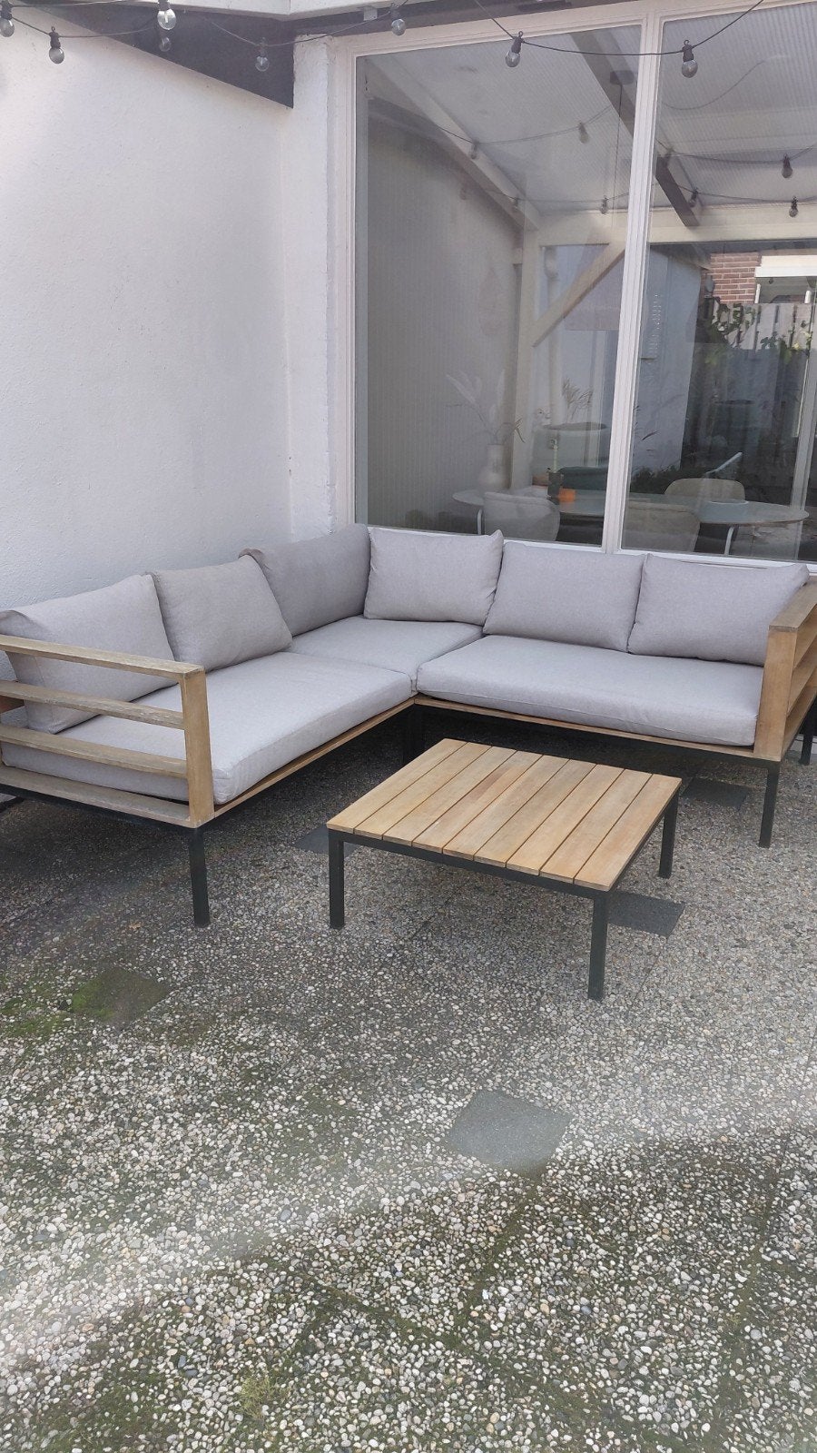 Tuinbank+tafel, Ophalen, Gebruikt, Bank