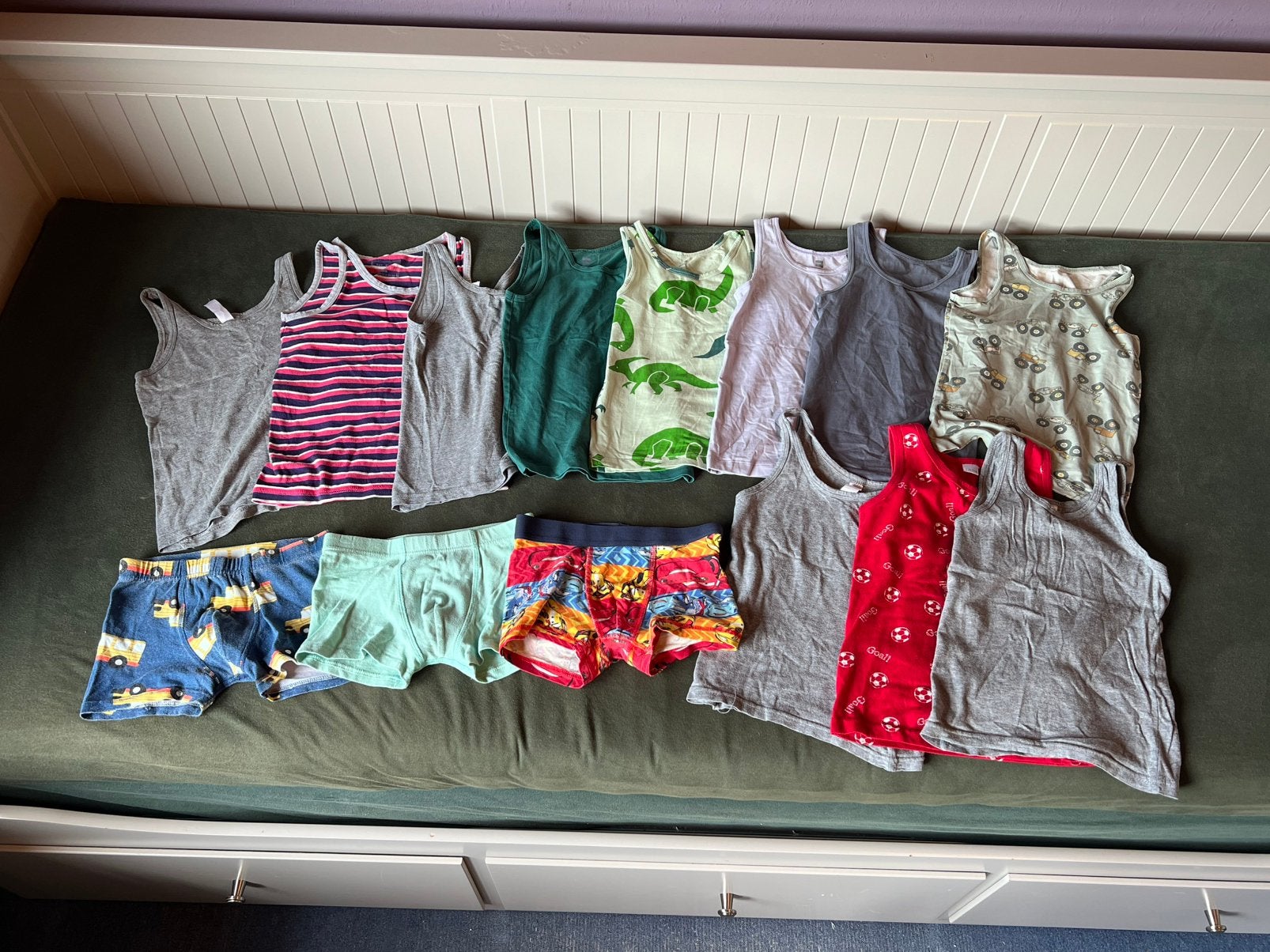 Set jongens ondergoed en hemdjes - maat 110/116, Ophalen of Verzenden, Gebruikt, Jongen, Nacht- of Onderkleding