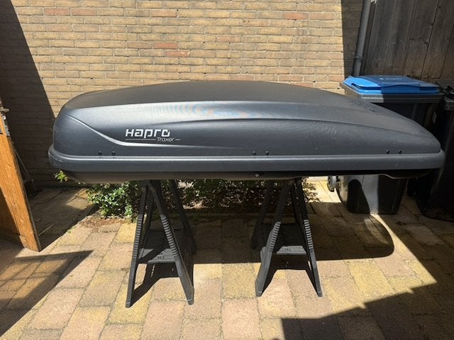 Huur een Hapro dakkoffer van 410l (omg. Den Haag), Auto diversen, Ophalen, Gebruikt