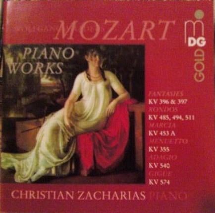 MOZART Piano works CD ZACHARIAS MDG, Ophalen of Verzenden, Classicisme, Zo goed als nieuw, Kamermuziek