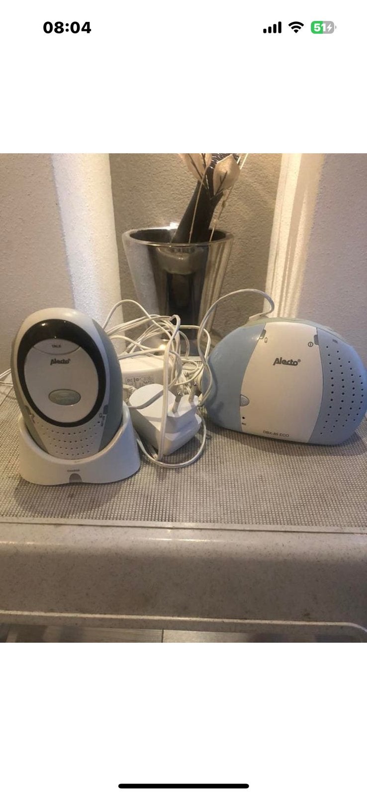 Te koop: goed werkende Alecto babyfoon DBX—85, Ophalen of Verzenden, Zo goed als nieuw, 250 meter of meer