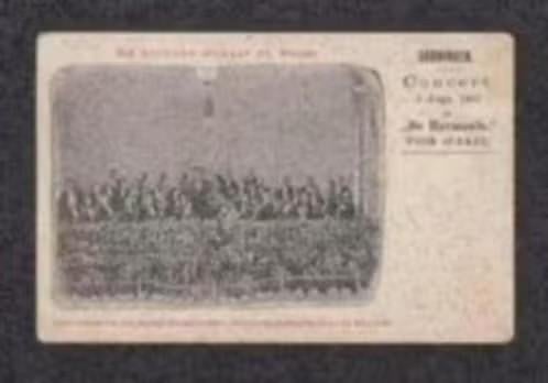 Groningen De Harmonie Concert 1901 Strauss Orkest., Ophalen of Verzenden, Voor 1920, Ongelopen, Groningen