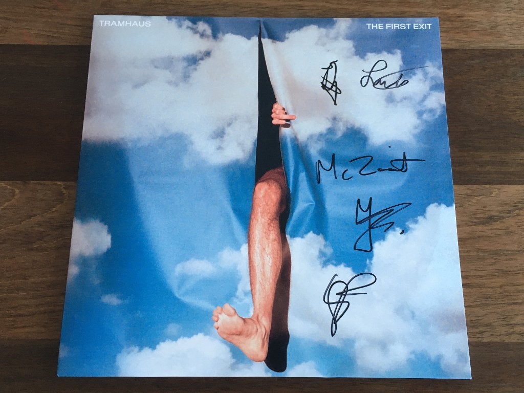 Vinyl LP Tramhaus The First Exit GESIGNEERD BLUE Vinyl NIEUW, LP, Colored vinyl, Ophalen of Verzenden, Nieuw in verpakking