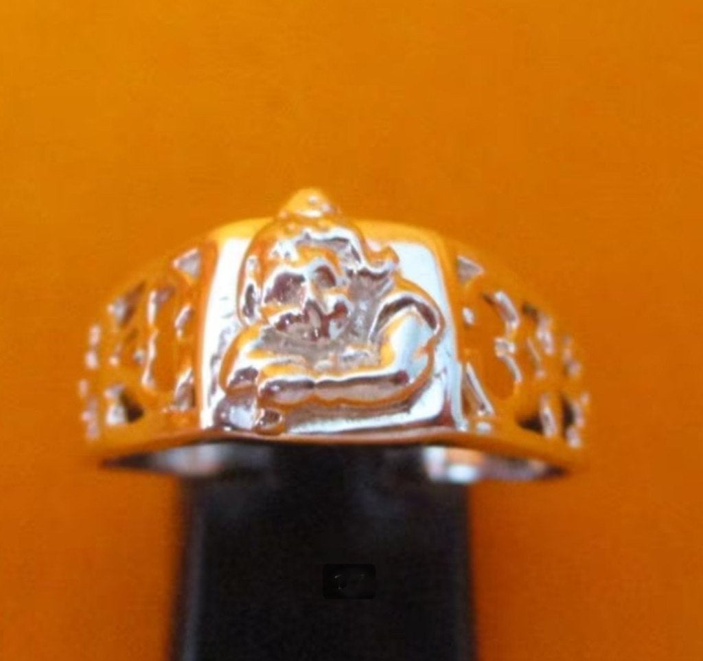 Zilveren Lord Krishna ring, Verzenden, Nieuw, Sieraad, Hindoeïsme