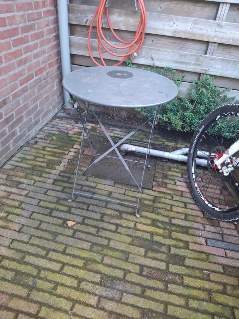 Bijzettafel  bistro tafel, Ophalen of Verzenden, Overige materialen, Bijzettafel, 2 zitplaatsen