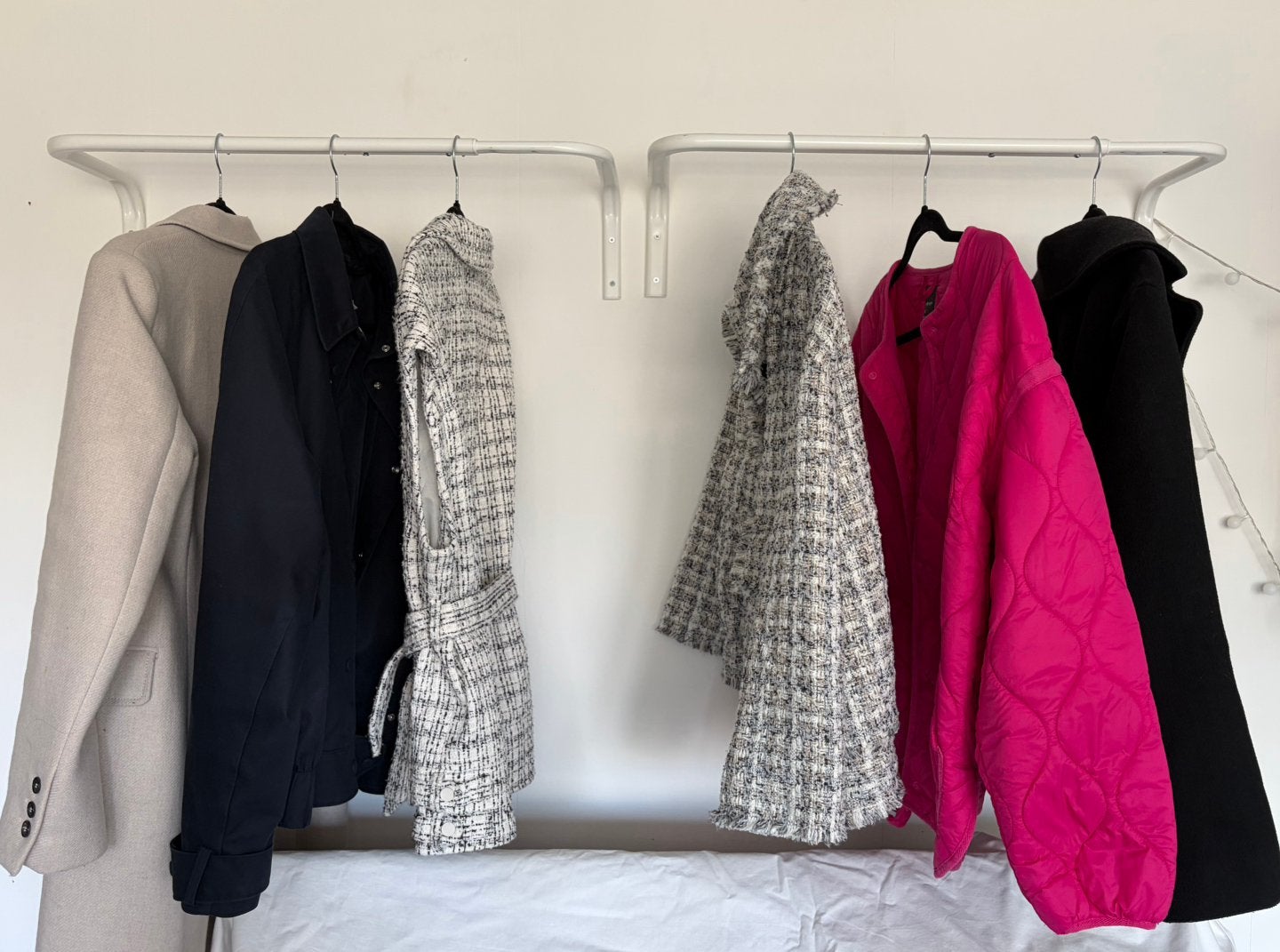 IKEA Mulig - twee stuks - kledingroede - 60-90 cm, Zo goed als nieuw, Minder dan 100 cm, Metaal, Ophalen