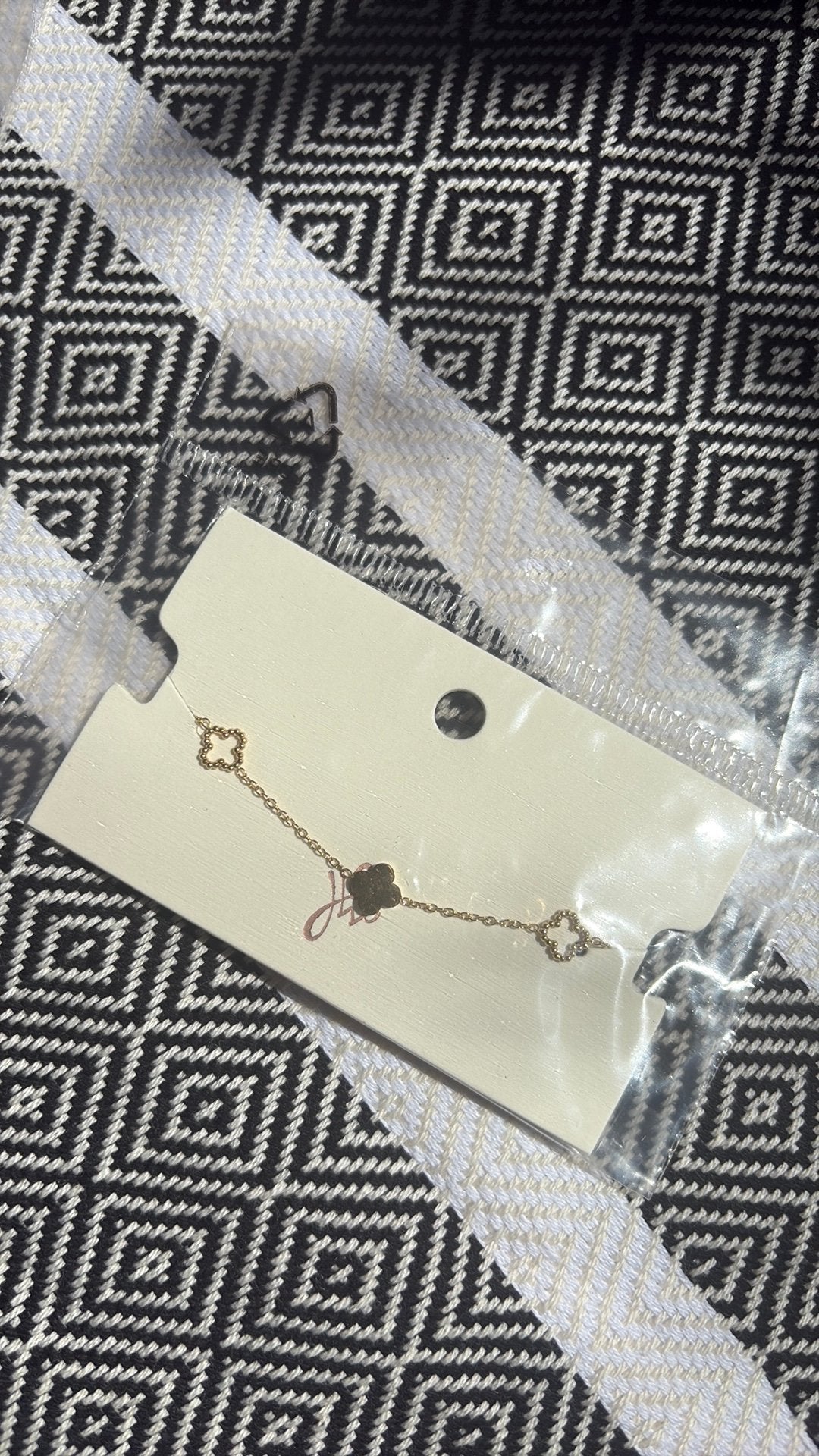 Klaver armband, Ophalen of Verzenden, Nieuw, Goud