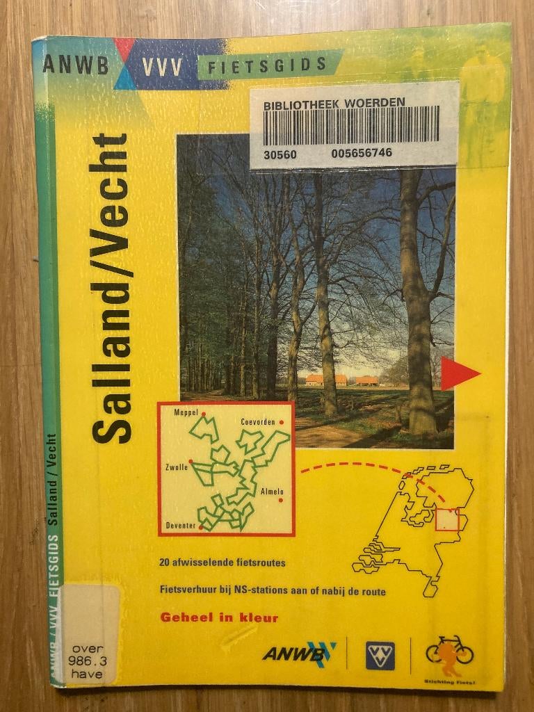 ANWB fietsgids Salland/vecht, Fiets- of Wandelgids, Ophalen of Verzenden, Zo goed als nieuw, ANWB