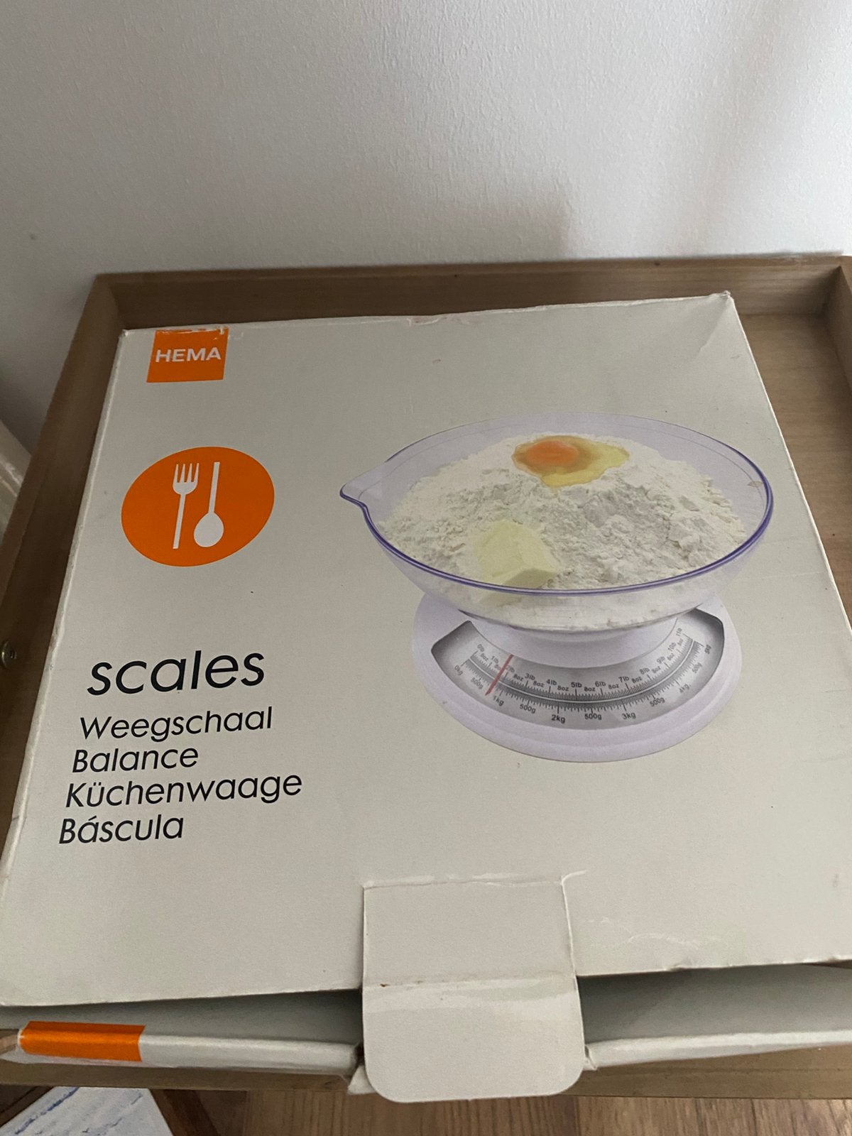 Hema keukenweegschaal, Ophalen of Verzenden, Zo goed als nieuw, Overige materialen