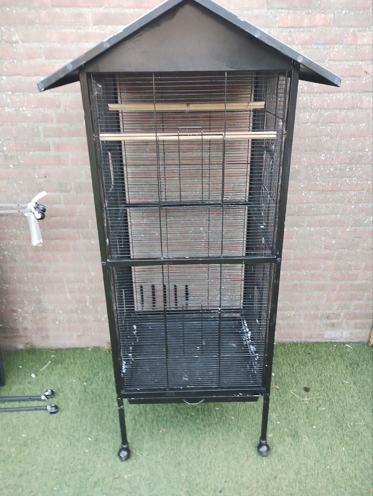 Grote kooi, Ophalen, Metaal, Vogelkooi