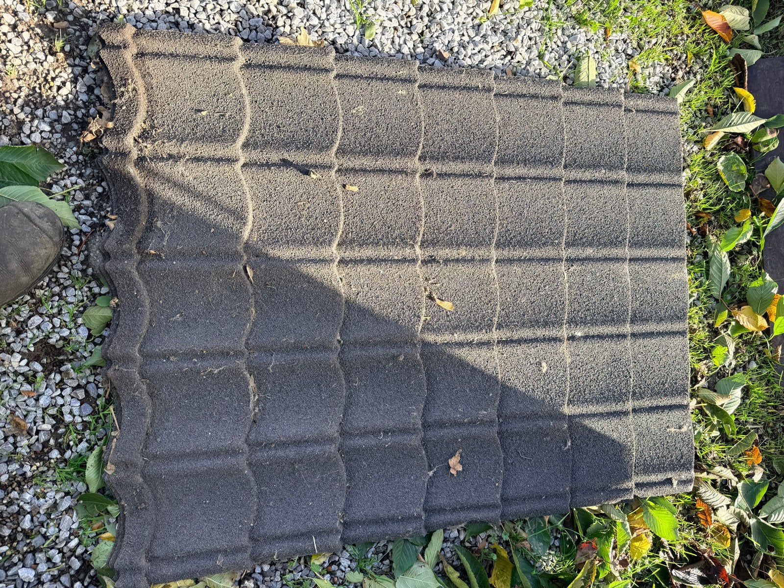 Dakpanplaat - 3 stuks hornbach, Gebruikt, Zwart, Minder dan 5 m², Metaal