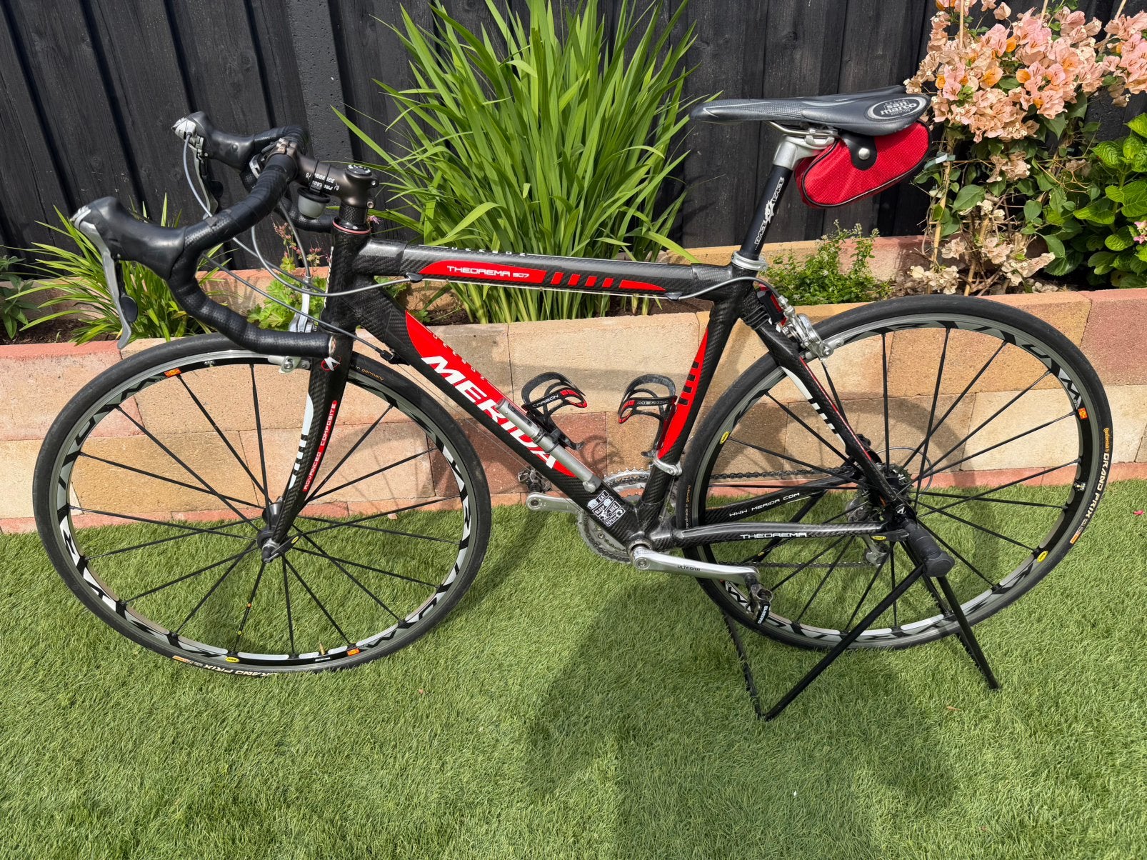 Merida Theorema 907 Carbon | Shimano Ultegra | Mavic wielen, Gebruikt, Velgrem, 49 tot 53 cm, Overige maten