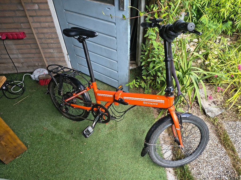 Popal E-folt 2 - elektrische vouwfiets - opknapper, Fietsen en Brommers, Elektrische fietsen, Gebruikt, Minder dan 47 cm, 30 tot 50 km per accu