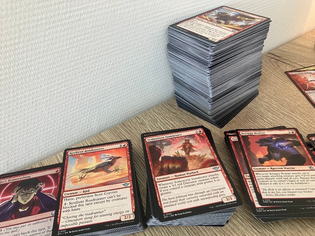 MtG 1000 uncommons, div. sets, kleuren op aanvraag, Ophalen of Verzenden, Zo goed als nieuw, Meerdere kaarten, Foil