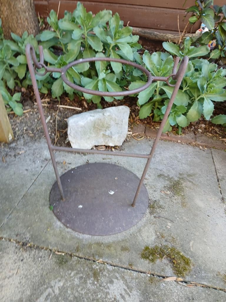 Kan plantenpot in!!, Tuin en Terras, Bloempotten, Rond, Ophalen of Verzenden, Zo goed als nieuw, Aardewerk