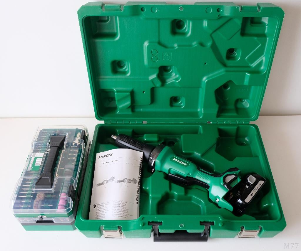Hikoki GP18DB (W5Z) Accu Rechte Slijpmachine & 753949 Access, Ophalen of Verzenden, Nieuw, Minder dan 700 watt, Rechte handslijpmachine
