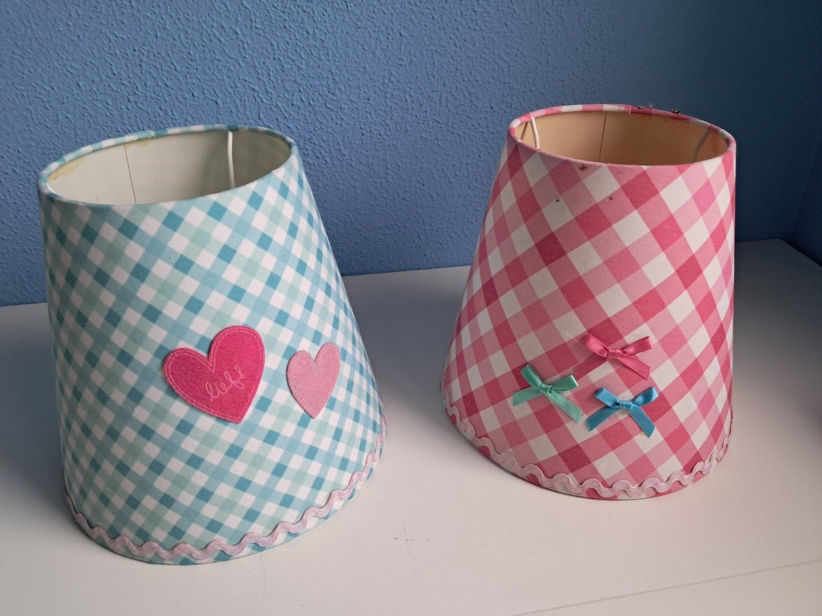 Stoffen lampenkappen van het merk Lief! Lifestyle., Ophalen of Verzenden, Blauw