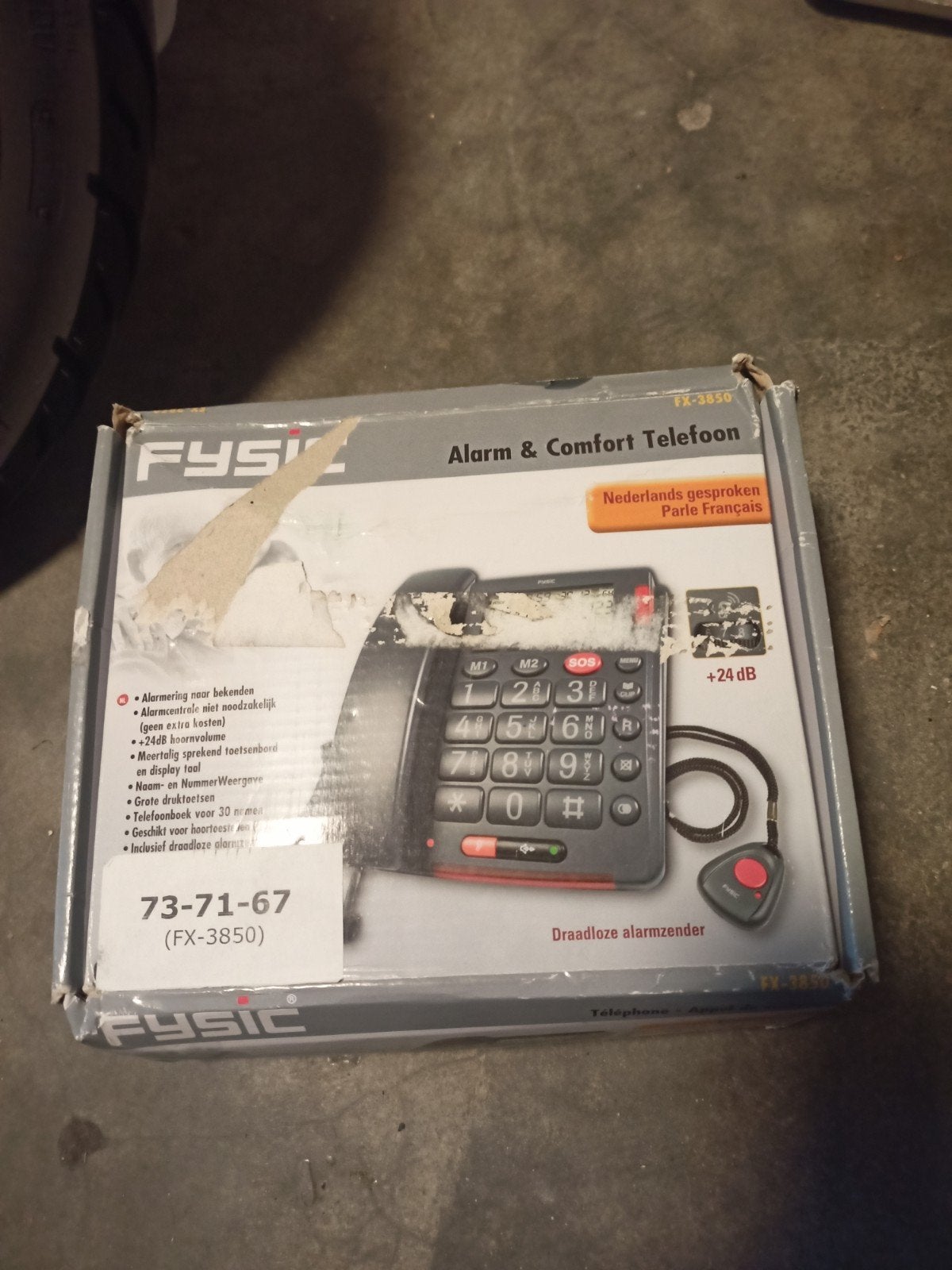 Fysic FX-3850 Alarm & Comfort Telefoon, Ophalen of Verzenden, Zo goed als nieuw, 1 handset