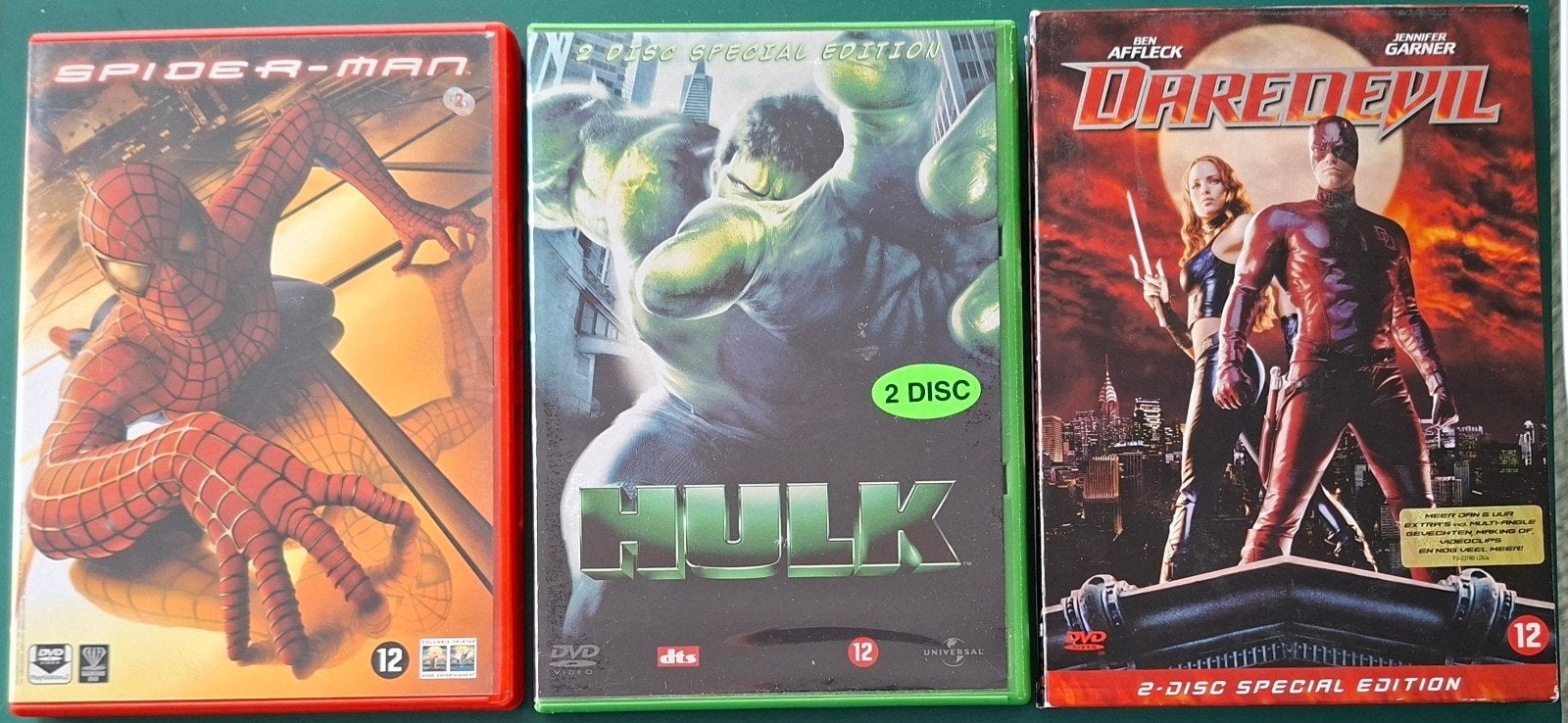 MARVEL SUPERHELDEN 2 DISC DVDS. NIEUW. 3 EURO PER STUK., Vanaf 12 jaar, Ophalen of Verzenden, Zo goed als nieuw