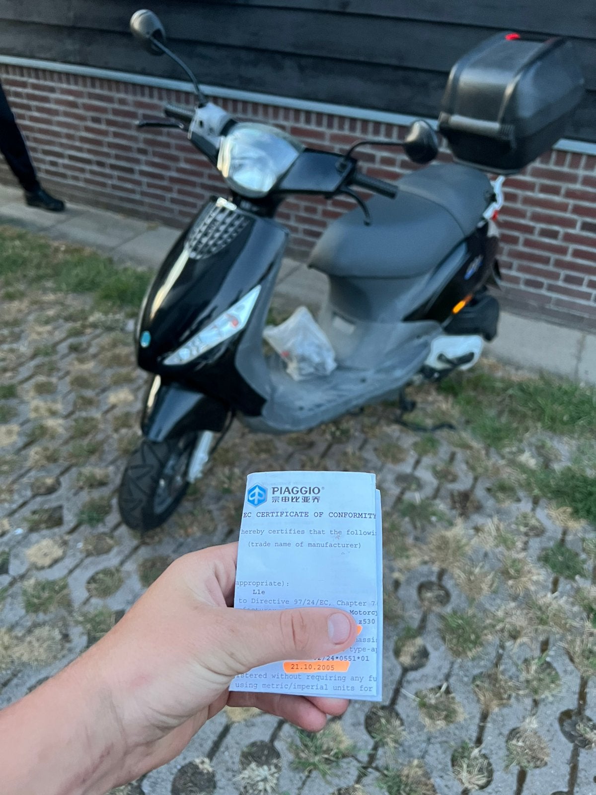 Piaggio zip (2005 frame ) mooi voor a1 keuring, Fietsen en Brommers, Scooters | Piaggio, Ophalen of Verzenden, Zo goed als nieuw