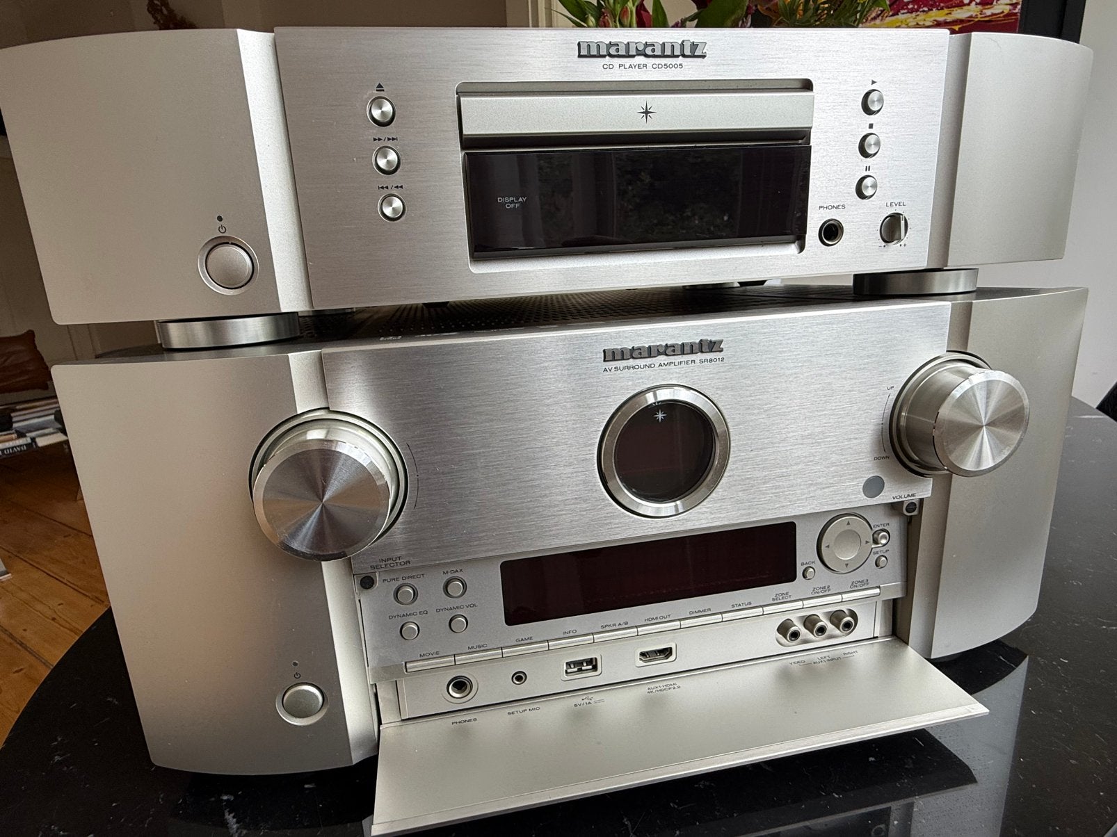Marantz SR8012 AVR + CD5005, Audio, Tv en Foto, Versterkers en Receivers, Ophalen, Gebruikt, Overige merken