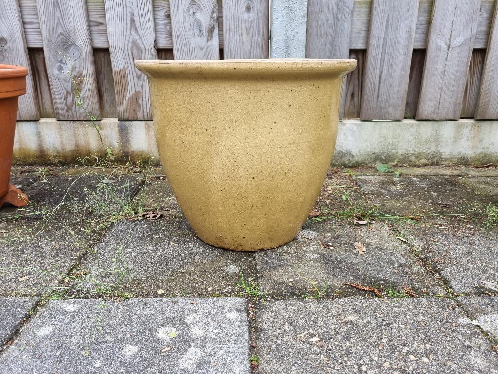 bloempot, 25 tot 40 cm, Gebruikt, Rond, Ophalen of Verzenden