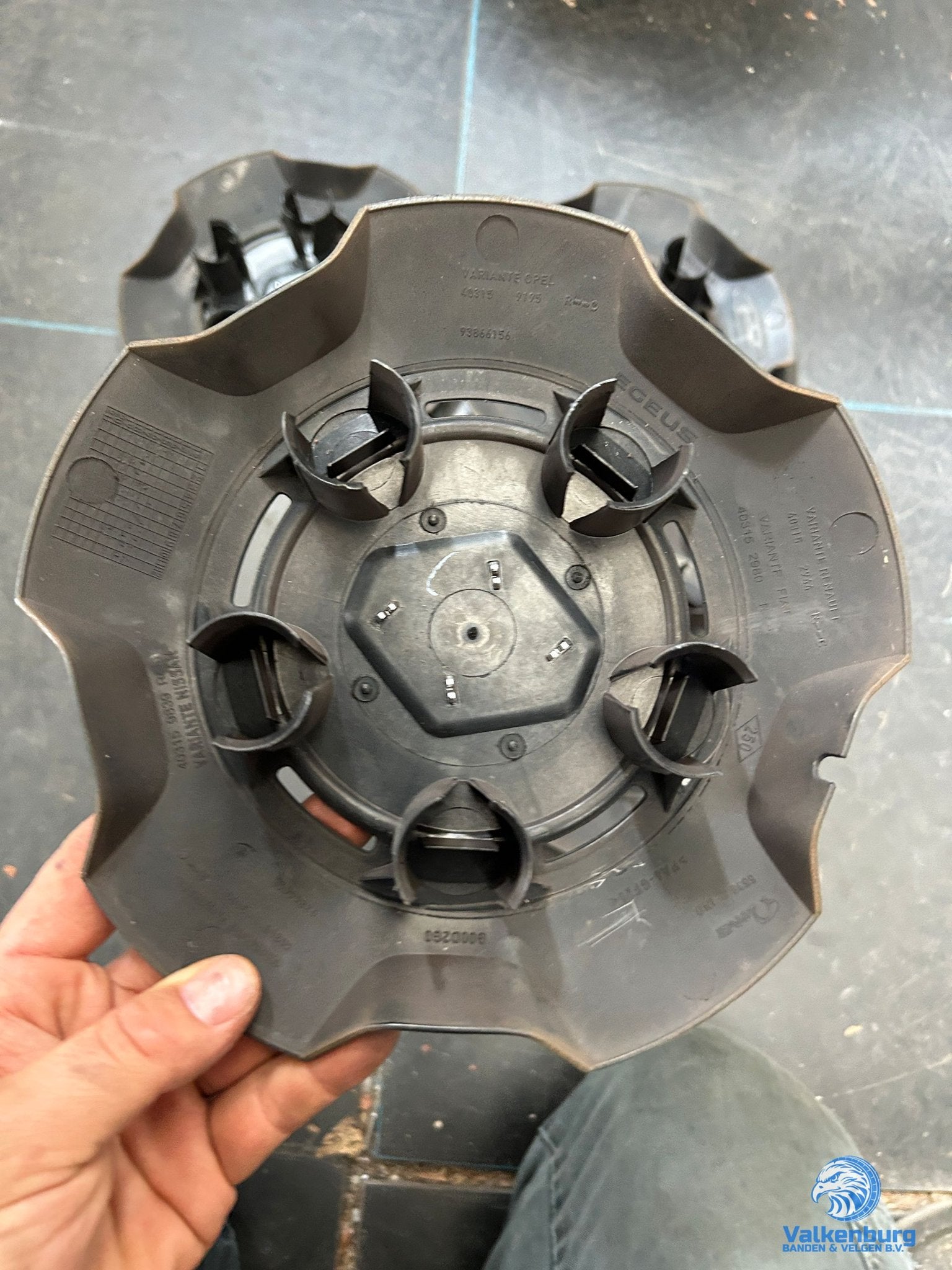 ORIGINELE Renault Trafic naafkap naafdop wieldop set zwart c, Auto diversen, Gebruikt, -, Verzenden, -