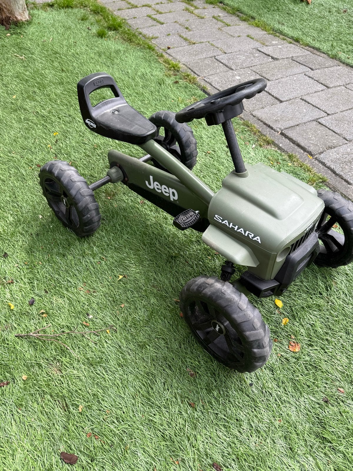 BERG Jeep Sahara skelter - Groen, Ophalen, Gebruikt, Trapvoertuig
