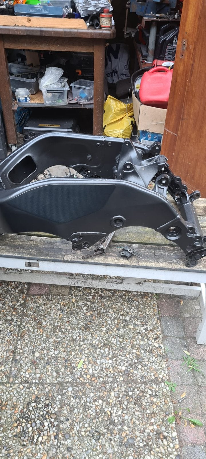 Kawasaki zx10r 2005 frame met papieren kenteken, Ophalen of Verzenden, Voor, Bumper