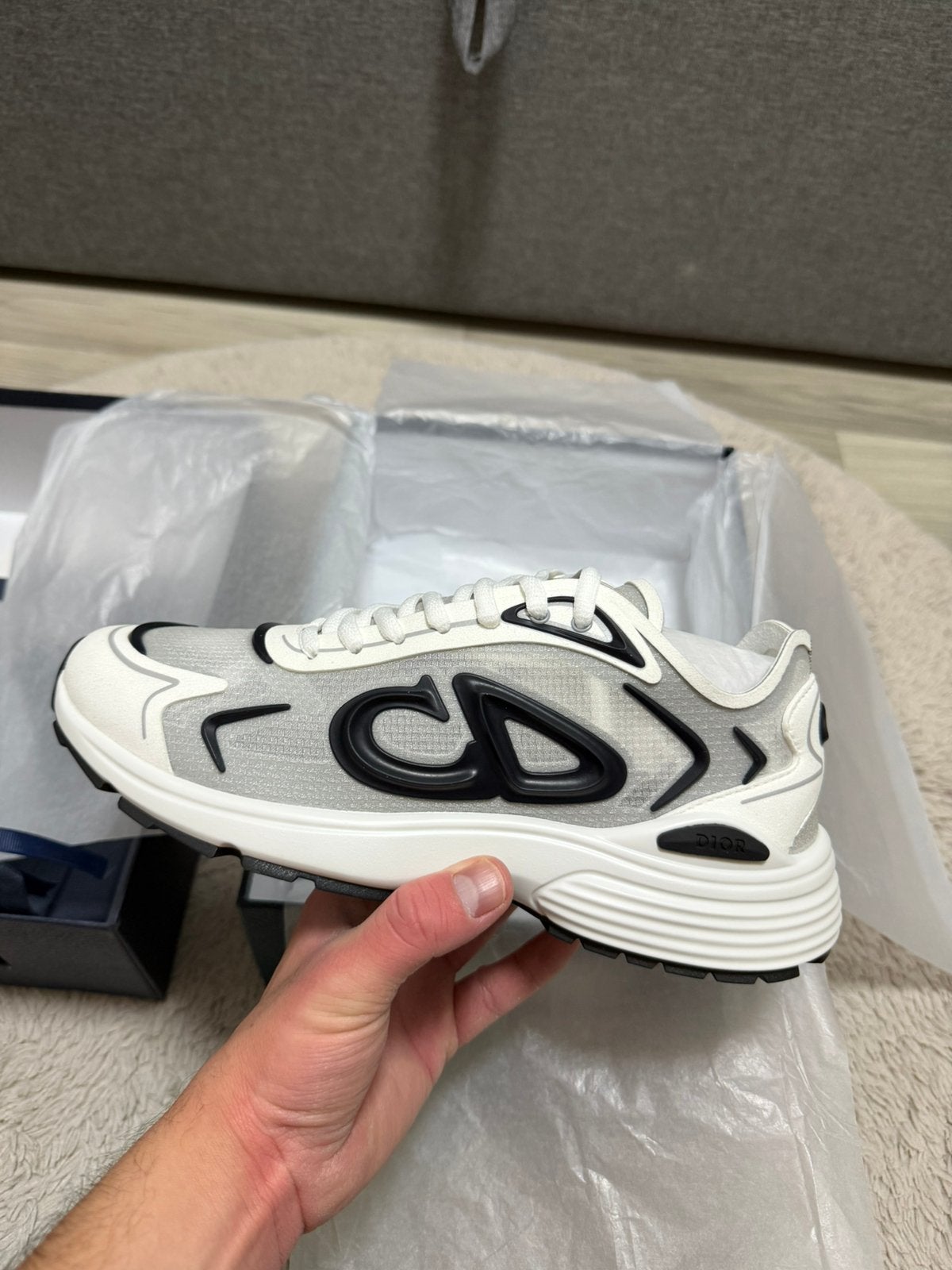 Dior B30 Countdown Tech-sneaker, Wit, Nieuw, Ophalen of Verzenden, Sneakers of Gympen