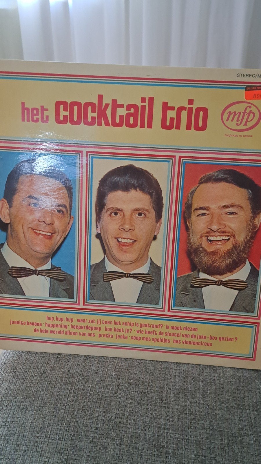Vinyl LP  het COCKTAIL TRIO, LP, Ophalen of Verzenden, Zo goed als nieuw, Levenslied of Smartlap