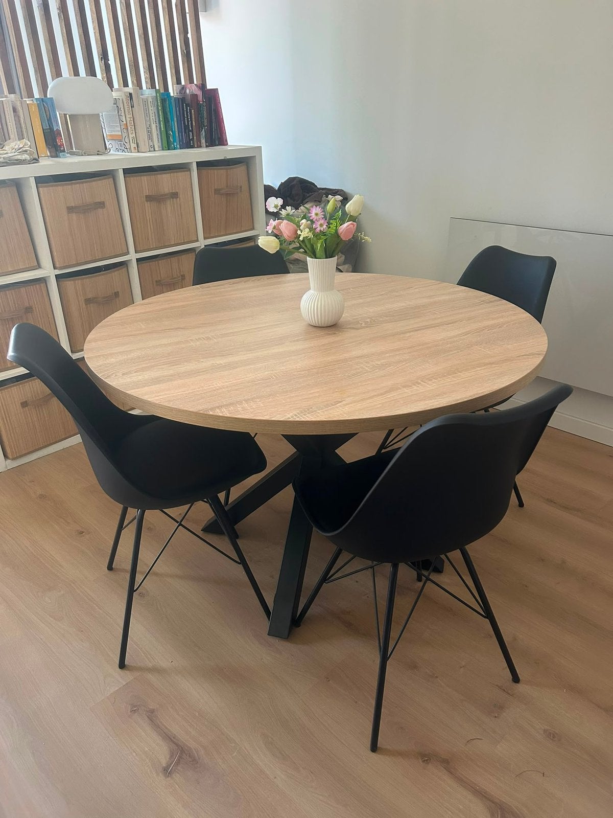Mooie eet tavel en stoelen, Huis en Inrichting, 100 tot 150 cm, Zo goed als nieuw, Rechthoekig, 50 tot 100 cm