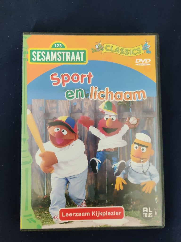 1 2 3 Sesamstraat - Sport en Lichaam Leerzaam Kijkplezier Cl, Alle leeftijden, Ophalen of Verzenden, Zo goed als nieuw, Educatief