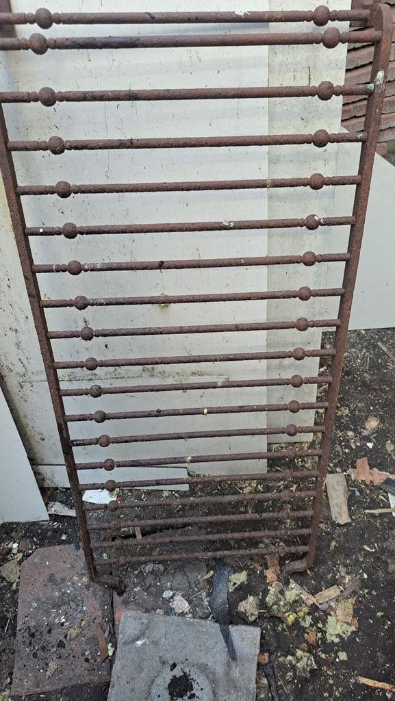 Prachtige 3 antieke balkonhekken,, Tuin en Terras, Tuinhekken en Hekwerk, Ophalen of Verzenden, IJzer, Sierhekwerk