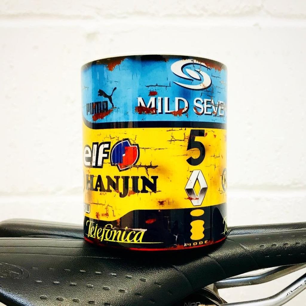 ✅ Fernando Alonso Renault mok Vintage F1 Autosport NIEUW, Ophalen of Verzenden, Nieuw, Formule 1